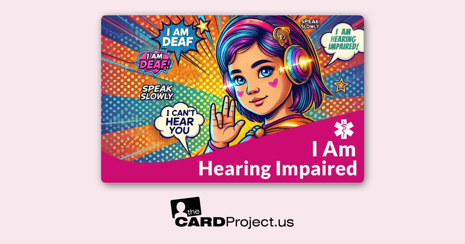 I Am Hearing Impaired Kids Design 2